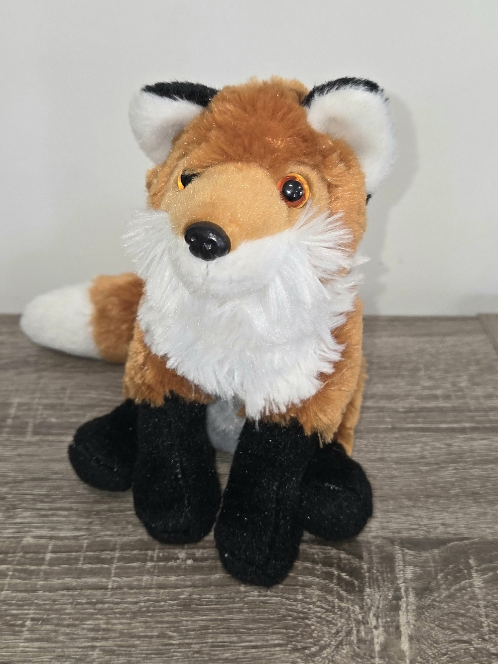 Wild Republic Fox Plush Toy Stuffed Animal Sitting Realistic 11"